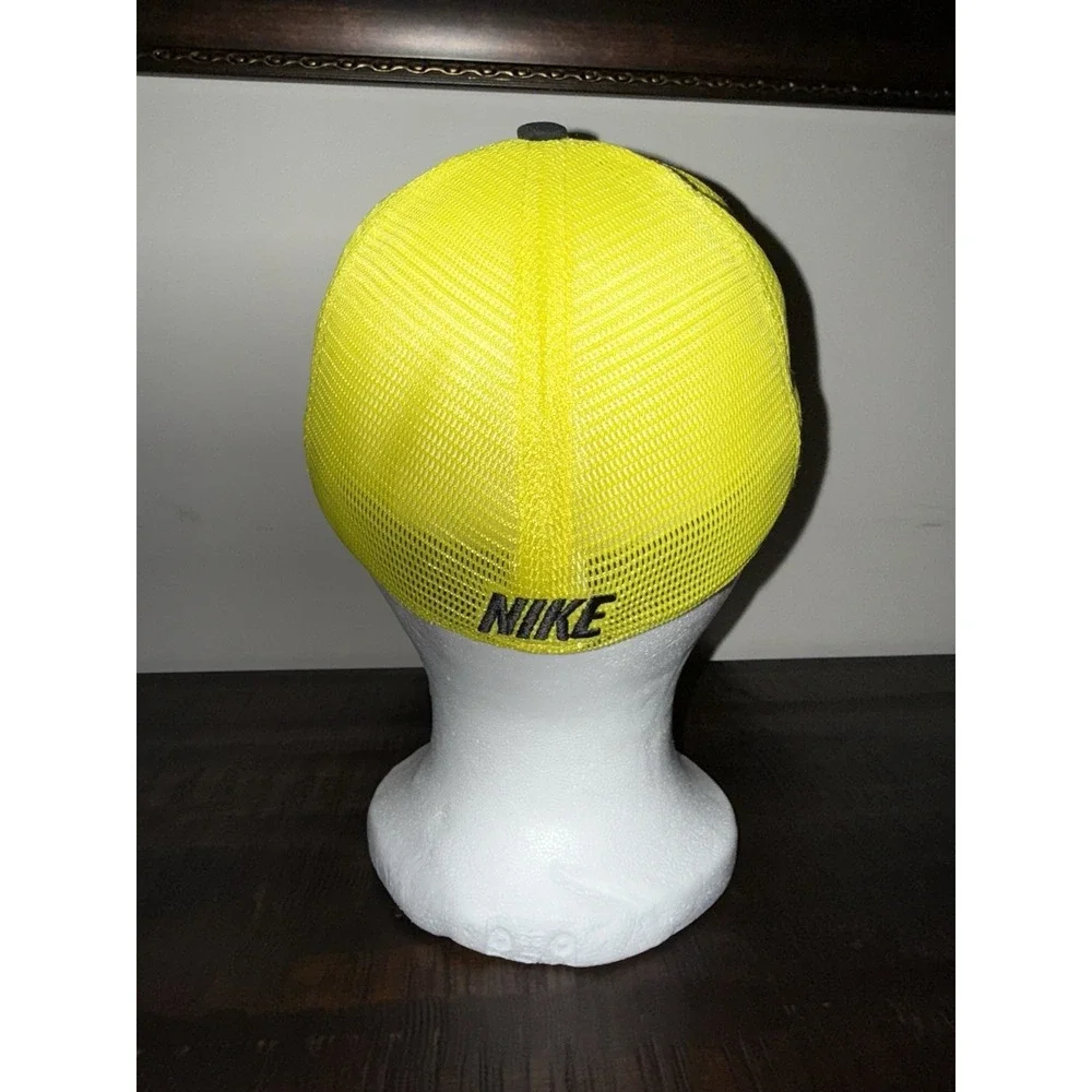 Nike Y2K NEW Black Neon‎ Green Youth One Size Fitted Hat Mesh